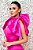 VESTIDO PINK COM LAÇO NOS OMBROS E CINTO - Imagem 2