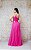 VESTIDO PINK EM TULE BUSTO DRAPEADO OMBRO UNICO RECORTE LATERAL SAIA PRINCESA - Imagem 8