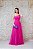 VESTIDO PINK EM TULE BUSTO DRAPEADO OMBRO UNICO RECORTE LATERAL SAIA PRINCESA - Imagem 7