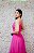 VESTIDO PINK EM TULE BUSTO DRAPEADO OMBRO UNICO RECORTE LATERAL SAIA PRINCESA - Imagem 4