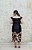VESTIDO PRETO OMBRO A OMBRO BUSTO ESTRUTURADO COM BARRA ESTAMPADA - Imagem 5