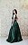 VESTIDO VERDE ESMERALDA EM TAFAETA BUSTO DRAPEADO COM RECORTE - Imagem 4