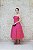 VESTIDO MIDI EM TAFETA PINK TOMARA QUE CAIA BUSTO DRAPEADO COM MANGUINHA REMOVIVEL LAÇO - Imagem 1