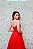 VESTIDO LONGO VERMELHO TAFETÁ TOMARA QUE CAIA BUSTO ESTRUTURADO COM MAGUINHA REMOVIVEL FLOR - Imagem 4