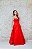 VESTIDO LONGO VERMELHO TAFETÁ TOMARA QUE CAIA BUSTO ESTRUTURADO COM MAGUINHA REMOVIVEL FLOR - Imagem 5