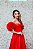VESTIDO LONGO VERMELHO TAFETÁ TOMARA QUE CAIA BUSTO ESTRUTURADO COM MAGUINHA REMOVIVEL FLOR - Imagem 6