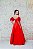 VESTIDO LONGO VERMELHO TAFETÁ TOMARA QUE CAIA BUSTO ESTRUTURADO COM MAGUINHA REMOVIVEL FLOR - Imagem 8