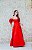 VESTIDO LONGO VERMELHO TAFETÁ TOMARA QUE CAIA BUSTO ESTRUTURADO COM MAGUINHA REMOVIVEL FLOR - Imagem 9