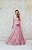 VESTIDO ROSA TOMARA QUE CAIA BUSTO BORDADO SAIA EM TULE GLITTER CAMADAS - Imagem 1