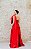 VESTIDO VERMELHO EM ZIBELINE OMBRO ÚNICO COM LAÇO - Imagem 5