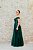 VESTIDO VERDE OMBRO A OMBRO EM TULE COM APLICAÇÕES DE FLORES - Imagem 3