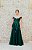 VESTIDO VERDE OMBRO A OMBRO EM TULE COM APLICAÇÕES DE FLORES - Imagem 6