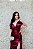 VESTIDO MARSALA TOMARA QUE CAIA LEQUE COM FENDA - Imagem 4