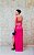 VESTIDO PINK CETIM DE SEDA ALÇA LARGA REOCRTE LATERAL E COSTA - Imagem 4