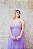 VESTIDO LILAS/ LAVANDA DECOTE EM V TULE ALÇA FINA E SAIA COM TIRAS FRUFRU - Imagem 2