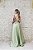 VESTIDO ZIBELINE VERDE PISTACHE SAIA PRINCESA BUSTO BORDADO COLORIDO - Imagem 2
