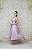 VESTIDO MIDI EM ZIBELINE LILÁS / LAVANDA DECOTE CORAÇÃO E ALÇA LARGA - Imagem 3