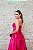 VESTIDO PINK PRINCESA ZIBELINE TOMARA QUE CAIA BUSTO PONTEIRA DETALHE DRAPEADO - Imagem 3