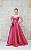 VESTIDO PINK PRINCESA ZIBELINE TOMARA QUE CAIA BUSTO PONTEIRA DETALHE DRAPEADO - Imagem 1
