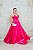 VESTIDO FLECHE DOR TOMARA QUE CAIA PINK ZIBELINE PRINCESA BUSTO PONTEIRA - Imagem 1