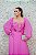 VESTIDO FLECHE DOR CREPE DE SEDA ROSA CHICLETE OMBRO A OMBRO DECOTE LATERAL E DETALHES BORDADOS - Imagem 6