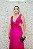VESTIDO FATIMA SCOFIELD PINK CREPE DECOTE V COM RECORTE LATERAL E LAÇO - Imagem 5