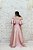 VESTIDO ROSA CHÁ ZIBELINE OMBRO A OMBRO MANGA FLARE BORDADA E  BUSTO BORDADO - Imagem 6