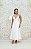 VESTIDO MARRÔ ZIBELINE MIDI BRANCO ALCINHA DINA E DETALHE OMBRO ÚNICO - Imagem 4