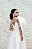 VESTIDO MARRÔ ZIBELINE MIDI BRANCO ALCINHA DINA E DETALHE OMBRO ÚNICO - Imagem 5