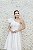 VESTIDO MIDI BRANCO OMBRO UNICO BABADO SAIA MULLET - Imagem 3