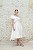 VESTIDO MIDI BRANCO OMBRO UNICO BABADO SAIA MULLET - Imagem 1