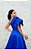 VESTIDO AZUL ROYAL EM ZIBELINE FLECHE DOR OMBRO UNICO COM LAÇO E RECORTE LATERAL SAIA PRINCESA - Imagem 6
