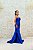 VESTIDO FLECHE DOR AZUL ROYAL TOMARA QUE CAIA SEREIA EM ZIBELINE COM DECOTE EM V - Imagem 7