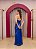 VESTIDO LIA RABELLO PAETÊ AZUL ROYAL TOMARA QUE CAIA DRAPEADO LATERAL COM FENDA - Imagem 5