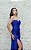 VESTIDO LIA RABELLO PAETÊ AZUL ROYAL TOMARA QUE CAIA DRAPEADO LATERAL COM FENDA - Imagem 3