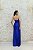 VESTIDO LIA RABELLO PAETÊ AZUL ROYAL TOMARA QUE CAIA DRAPEADO LATERAL COM FENDA - Imagem 6