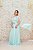 VESTIDO VERDE MINT BUSTO DRAPEADO E DETALHES BORDADOS - Imagem 2