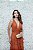 VESTIDO TERRACOTA TULE REGATA SAIA EM CAMADAS BABADO - Imagem 2