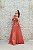 VESTIDO EM TAFETÁ CORAL COM LAÇOS NO OMBRO - Imagem 3