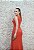 VESTIDO VERMELHO REGATA EM CREPE DE SEDA COM DECOTE PROFUNDO - Imagem 3