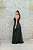 VESTIDO TULE VERDE OLIVA OMBRO ÚNICO COM FLOR - Imagem 5