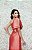 VESTIDO GOIABA/ CORAL DEBORA MANGABEIRA LAÇO OMBRO UNICO ZIBELINE - Imagem 7