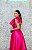 VESTIDO ZIBELINE PINK OMBRO ÚNICO COM LAÇO SAIA PRINCESA COM CORSELETE NAS COSTAS - Imagem 7