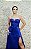 VESTIDO AZUL ROYAL TOMARA QUE CAIA BUSTO DECOTE QUADRADO COM SAIA BABADO LATERAL - Imagem 6