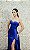 VESTIDO AZUL ROYAL TOMARA QUE CAIA BUSTO DECOTE QUADRADO COM SAIA BABADO LATERAL - Imagem 3