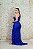 VESTIDO NY AZUL ROYAL SEREIA OMBRO UNICO TODO BORDADO COM ABERTURA LATERAL E DETALHE DE FRANJAS - Imagem 7