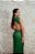 VESTIDO TODO EM PAETÊ VERDE BANDEIRA LIA RABELLO GOLA ALTA COSTA NUA - Imagem 3