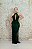 VESTIDO LONGO NY VERDE ESMERALDA TODO BORDADO COM RECORTE LATERAL COSTAS DECOTADA E FENDA - Imagem 1