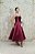 VESTIDO FUCSIA MIDI ZIBELINE COM BARRA EM CRINOL E ALÇA FINA COM CINTO FINO - Imagem 6