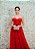 VESTIDO TERRACOTA  TOMARA QUE CAIA BUSTO ESTRUTURADO DRAPEADO TODO EM TULE E CINTO CHANEL - Imagem 4